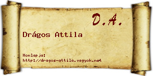 Drágos Attila névjegykártya