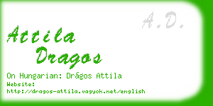 attila dragos business card