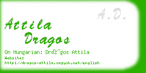 attila dragos business card